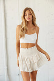Day Tripper High Rise Tiered Ruffle Skort