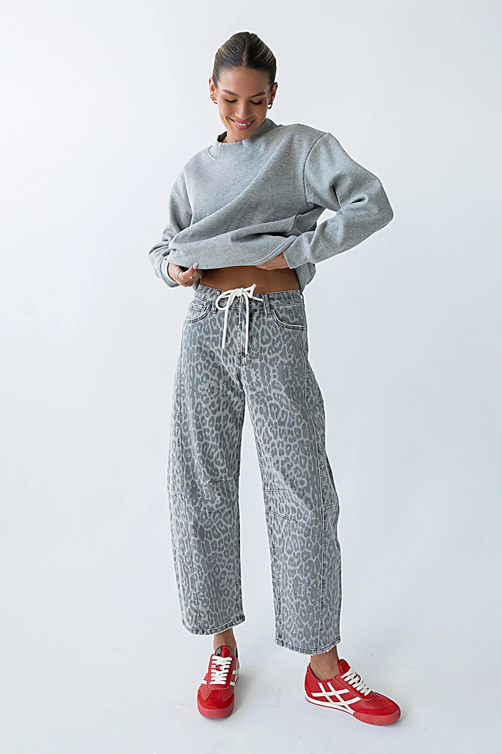 Marie Oversized Sweatshirt in Grey