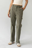 Gracie Straight Leg Pants in Olive FINAL SALE