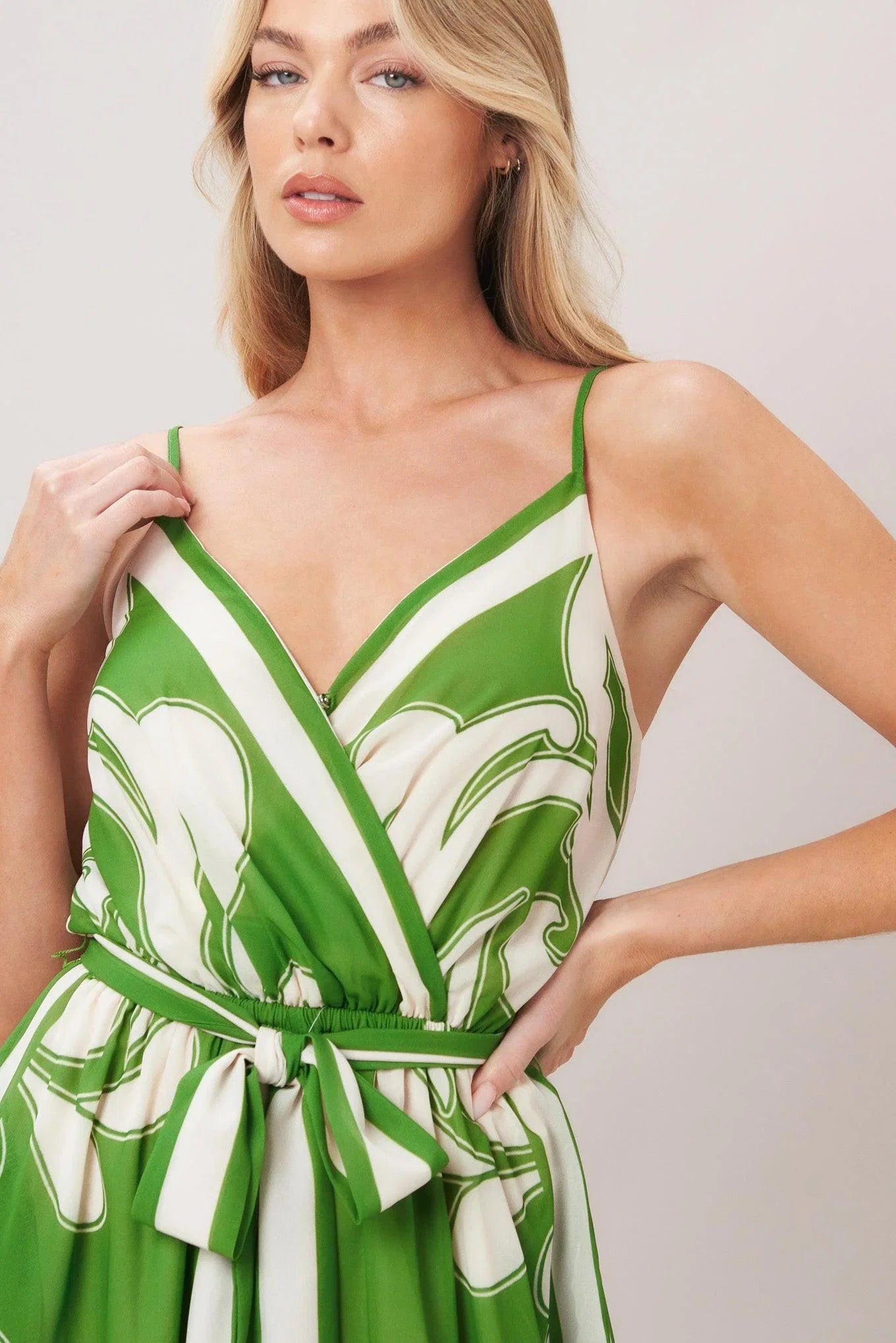 PALAZZO MUSE GREEN JUMPSUIT