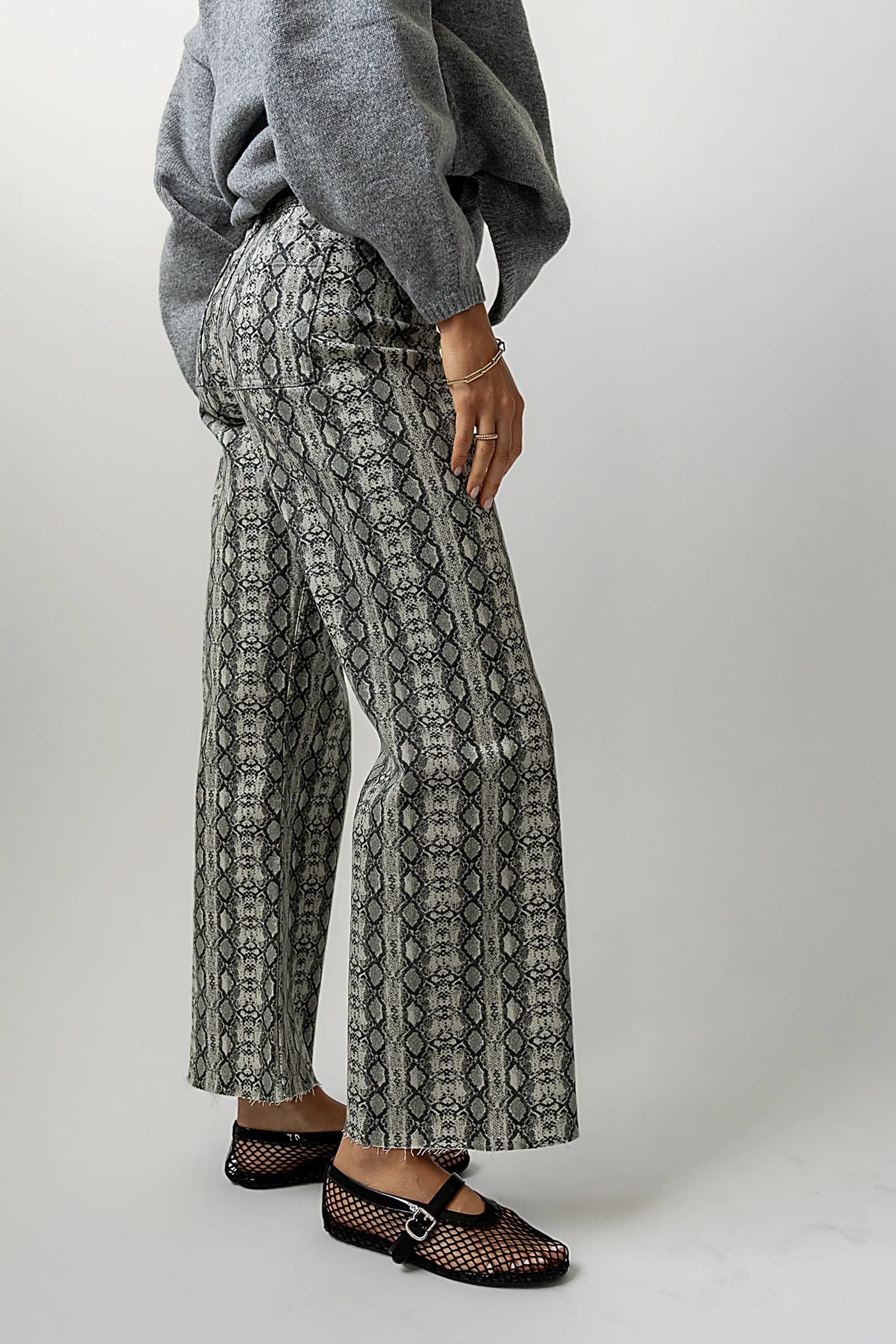 Brynn Snake Print Pants FINAL SALE