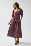 Jersey Polka Dot Midi Dress FINAL SALE