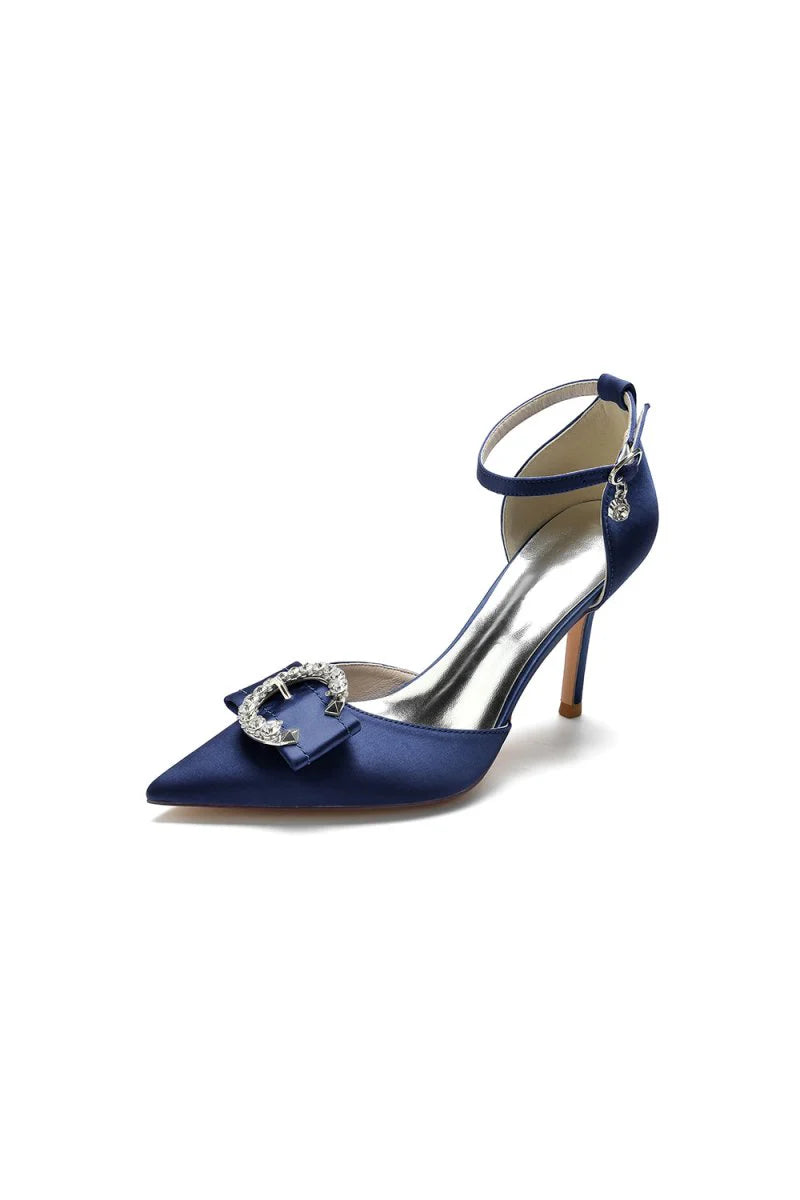Buckle Strap Pointed Toe High Heels