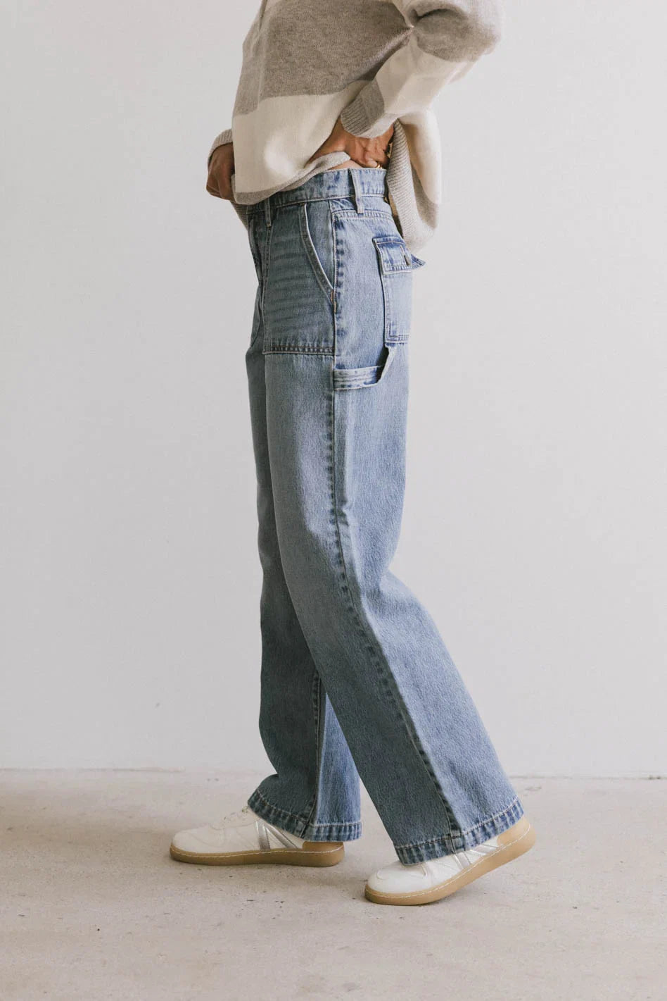 Remi Wide Leg Denim in Light Wash FINAL SALE