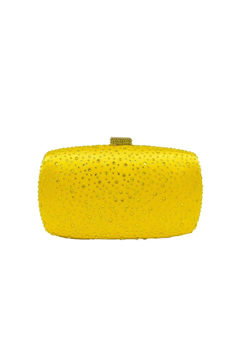 Womens Rhinestones Evening Clutch in Satin