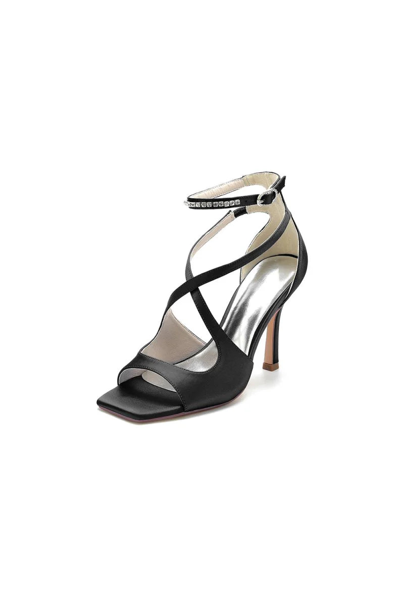 Open Toe Wedding Shoes with Straps