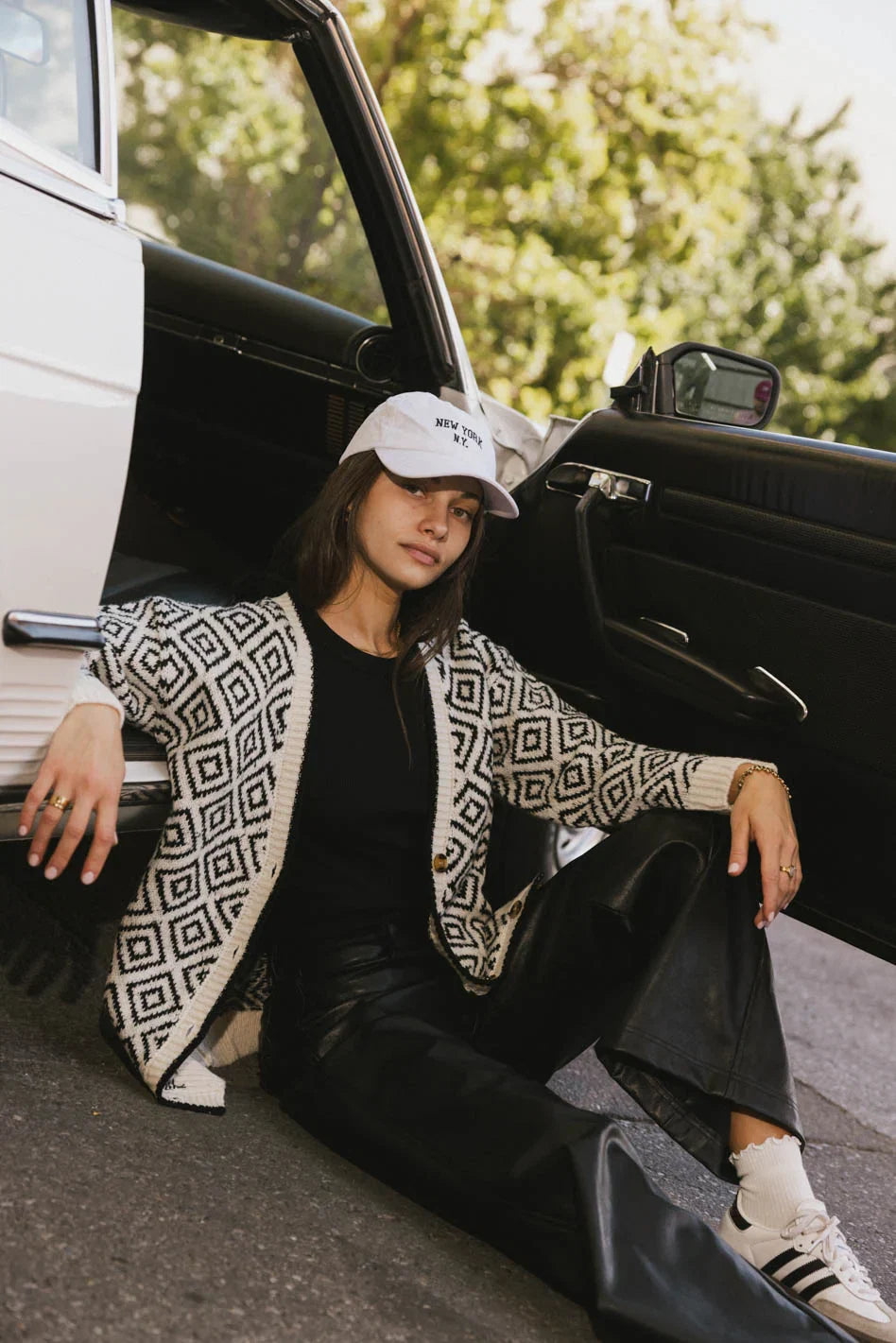 Jennifer Geometric Cardigan FINAL SALE