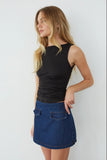 Dolly Denim Mini Skort