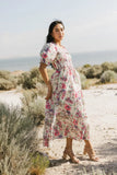 Luciana Floral Smocked Midi Dress FINAL SALE