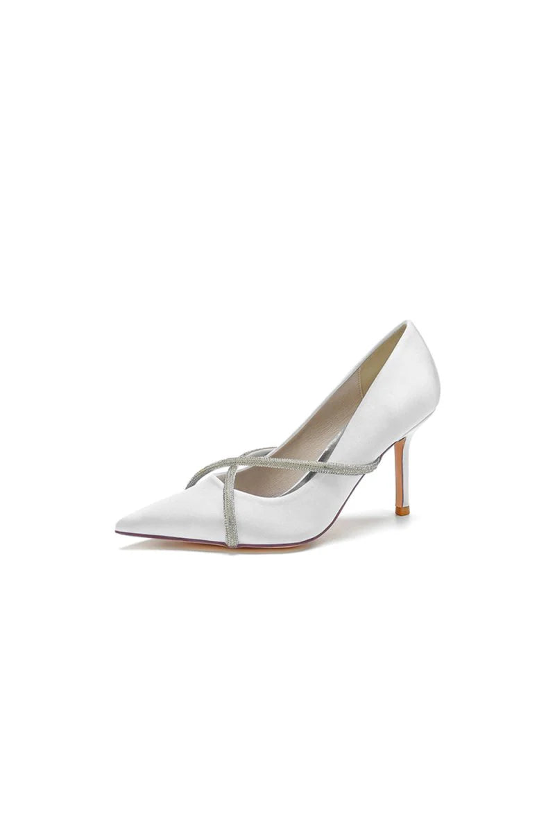 Party Pointed Toe Crystal High Heels