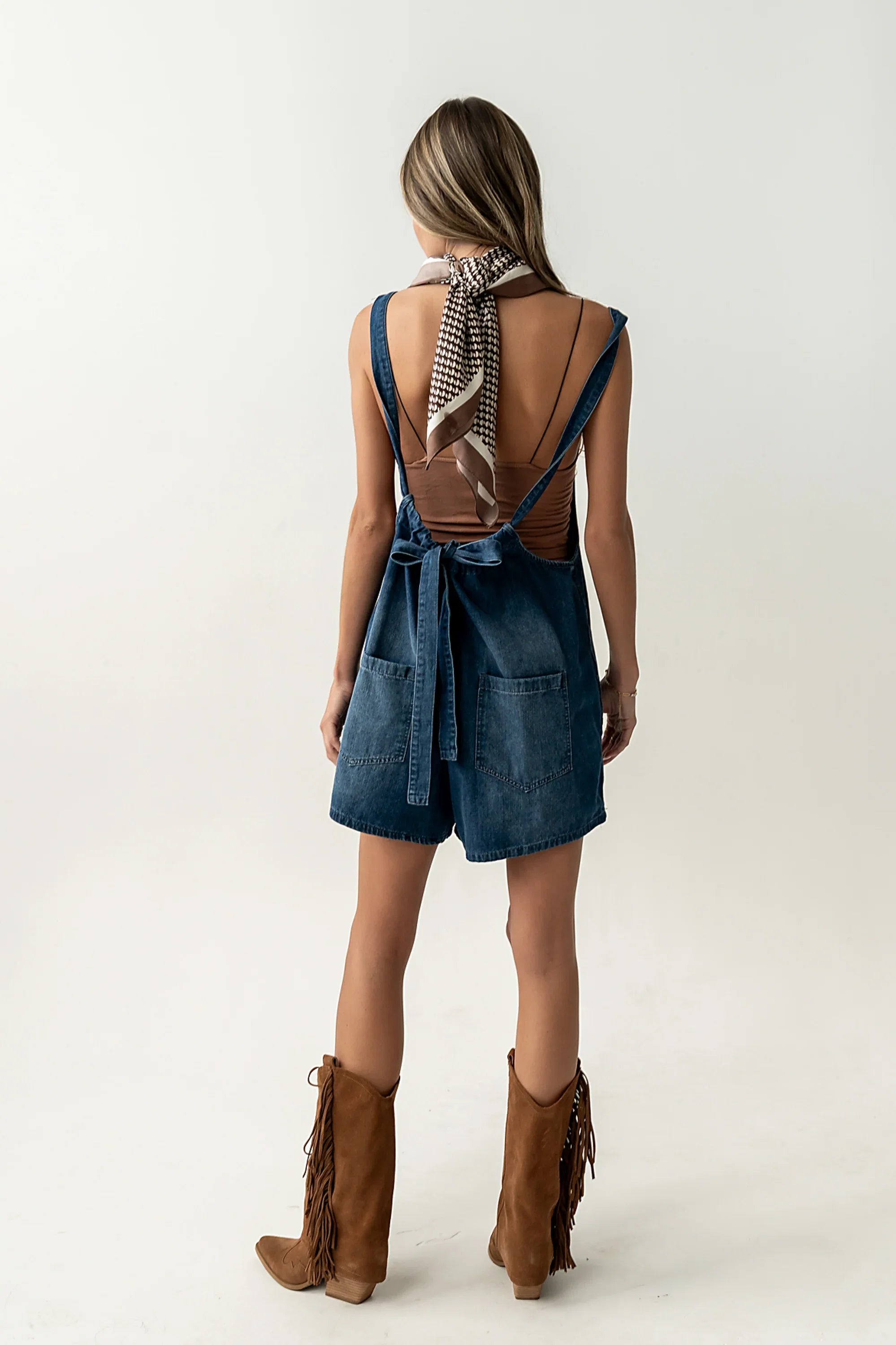 Quincey Denim Shortalls