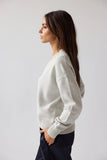 Adella Knit Sweater in Silver FINAL SALE