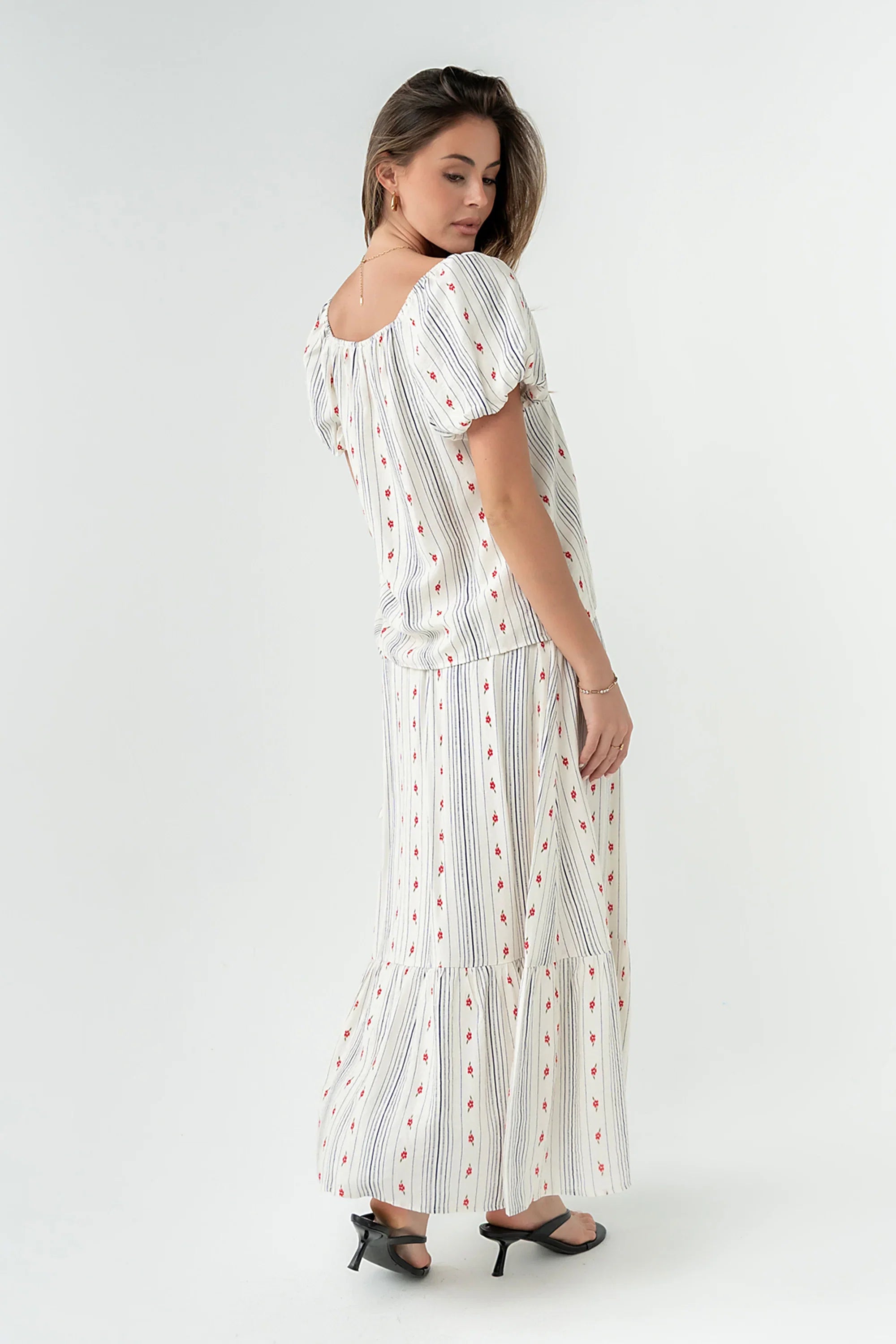 Tylee Floral Midi Skirt