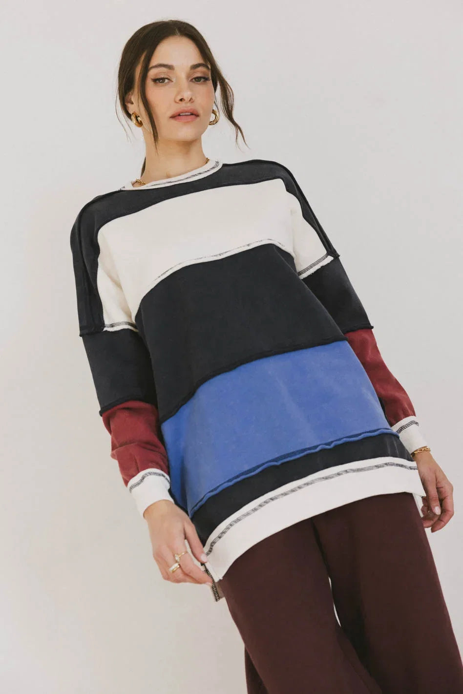 Play On Striped Crewneck FINAL SALE