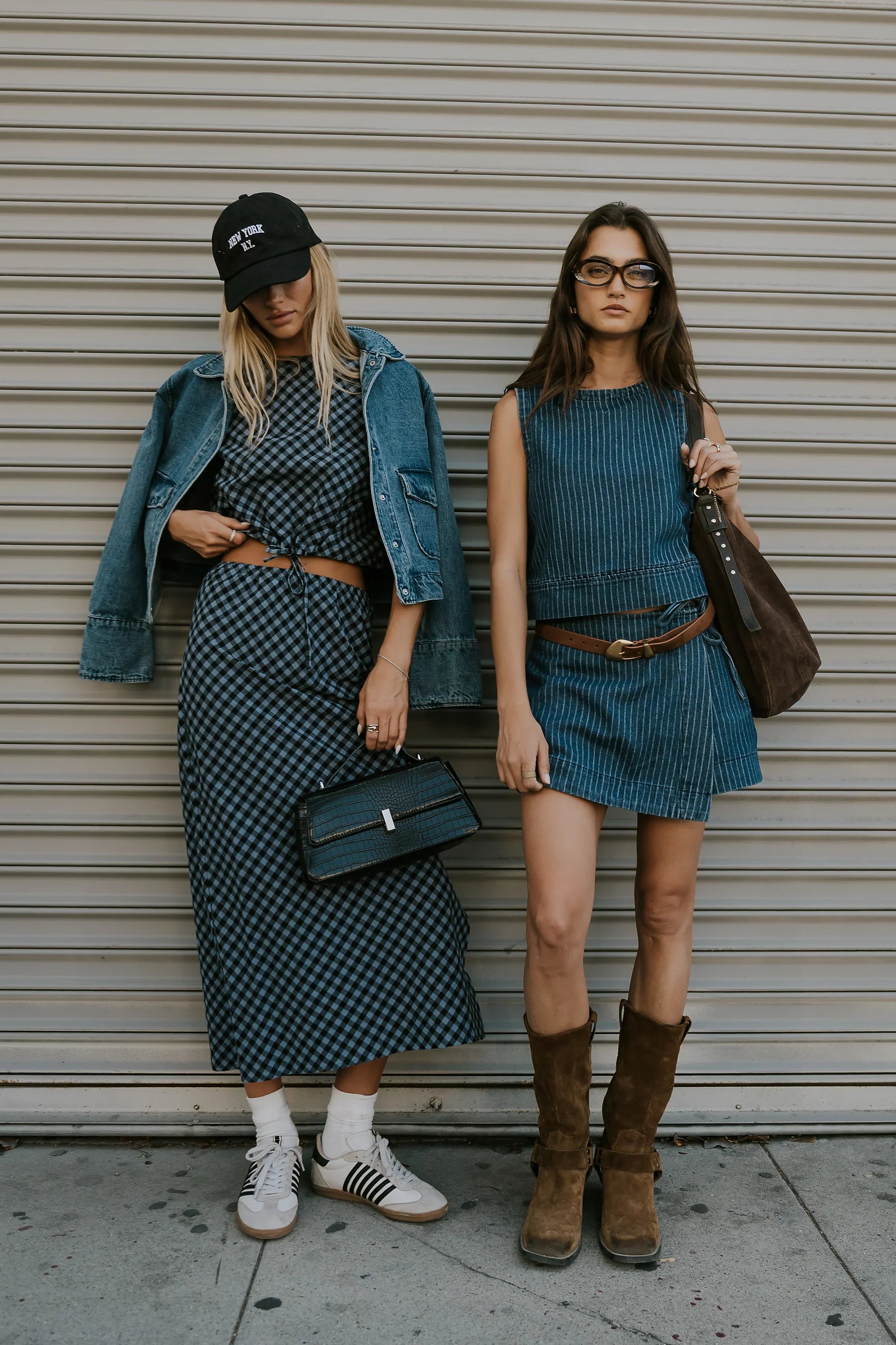 Baylor Plaid Midi Skirt