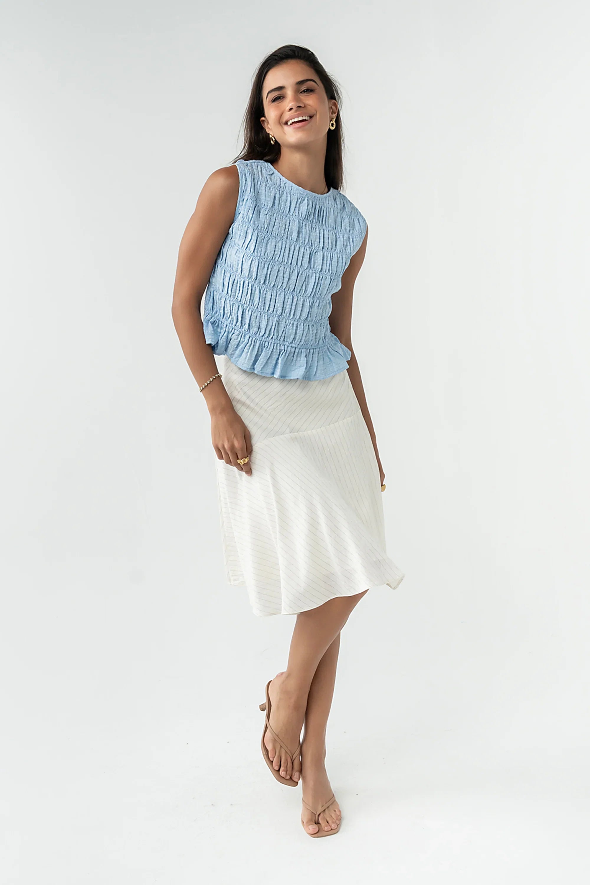 Brissa Smocked Tank Top