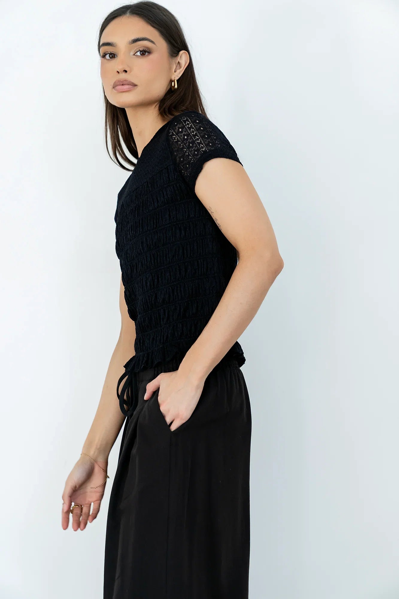 Marko Lace Top in Black