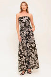 ZARIA STRAPLESS JUMPSUIT BLACK