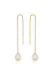 Barely There Chain and Crystal Dangle Earrings