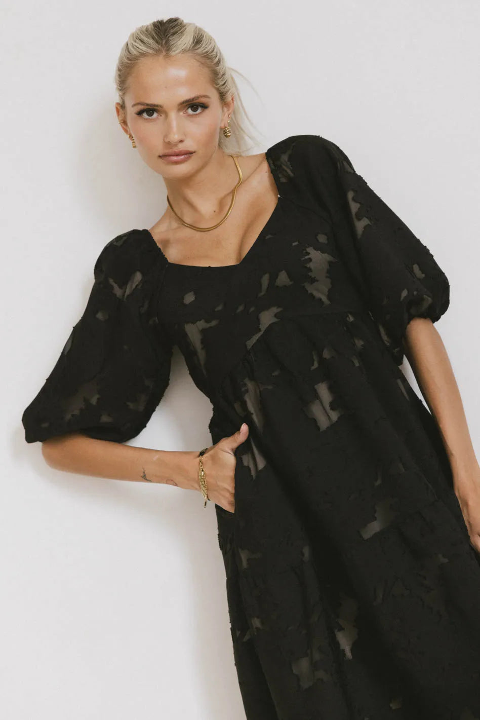 Bethany Maxi Dress in Black FINAL SALE