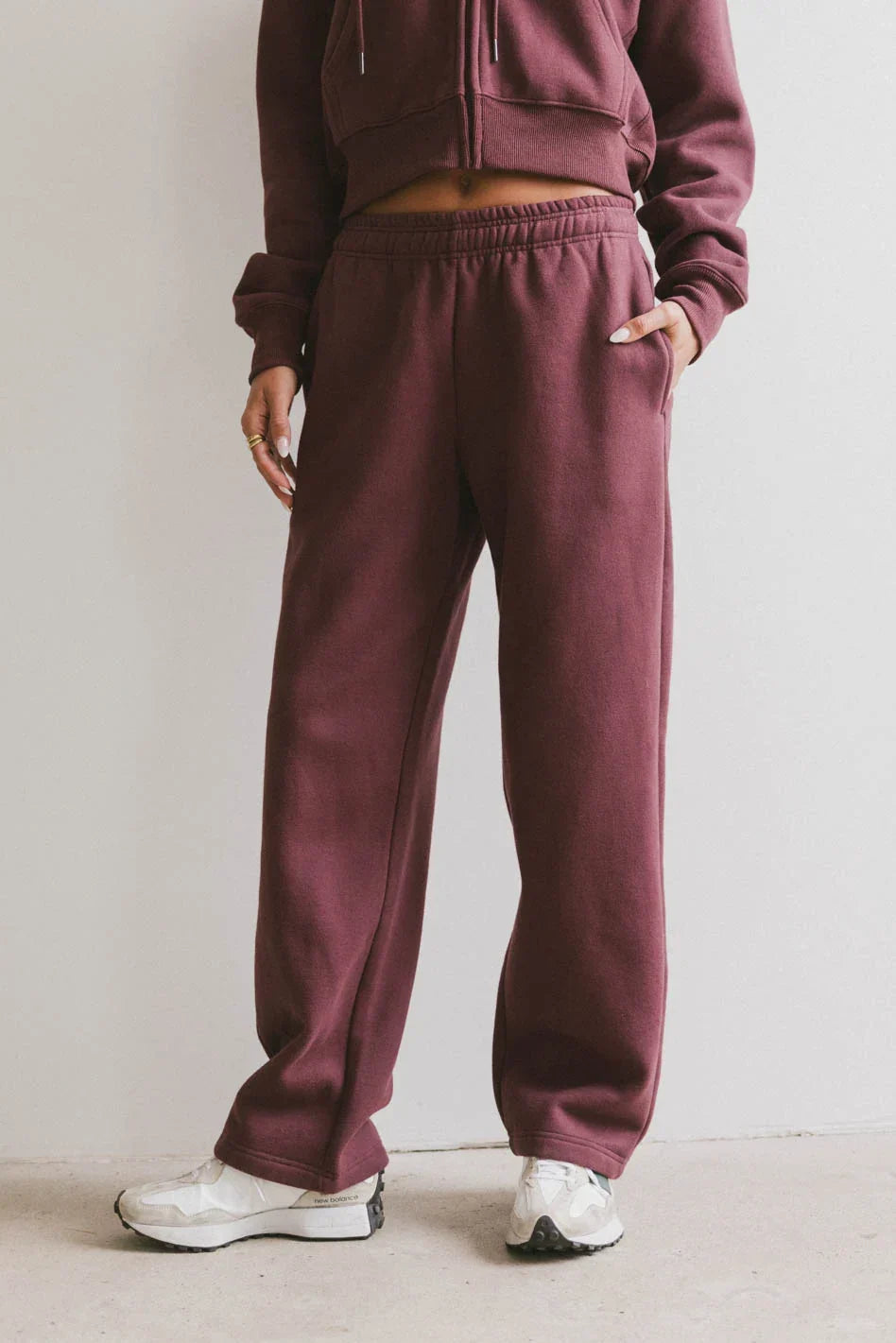 Ezra Sweatpants in Burgundy FINAL SALE