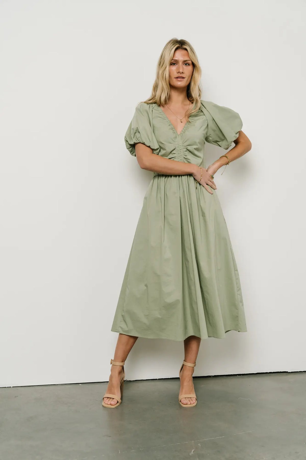 Kate V Neck Midi Dress FINAL SALE