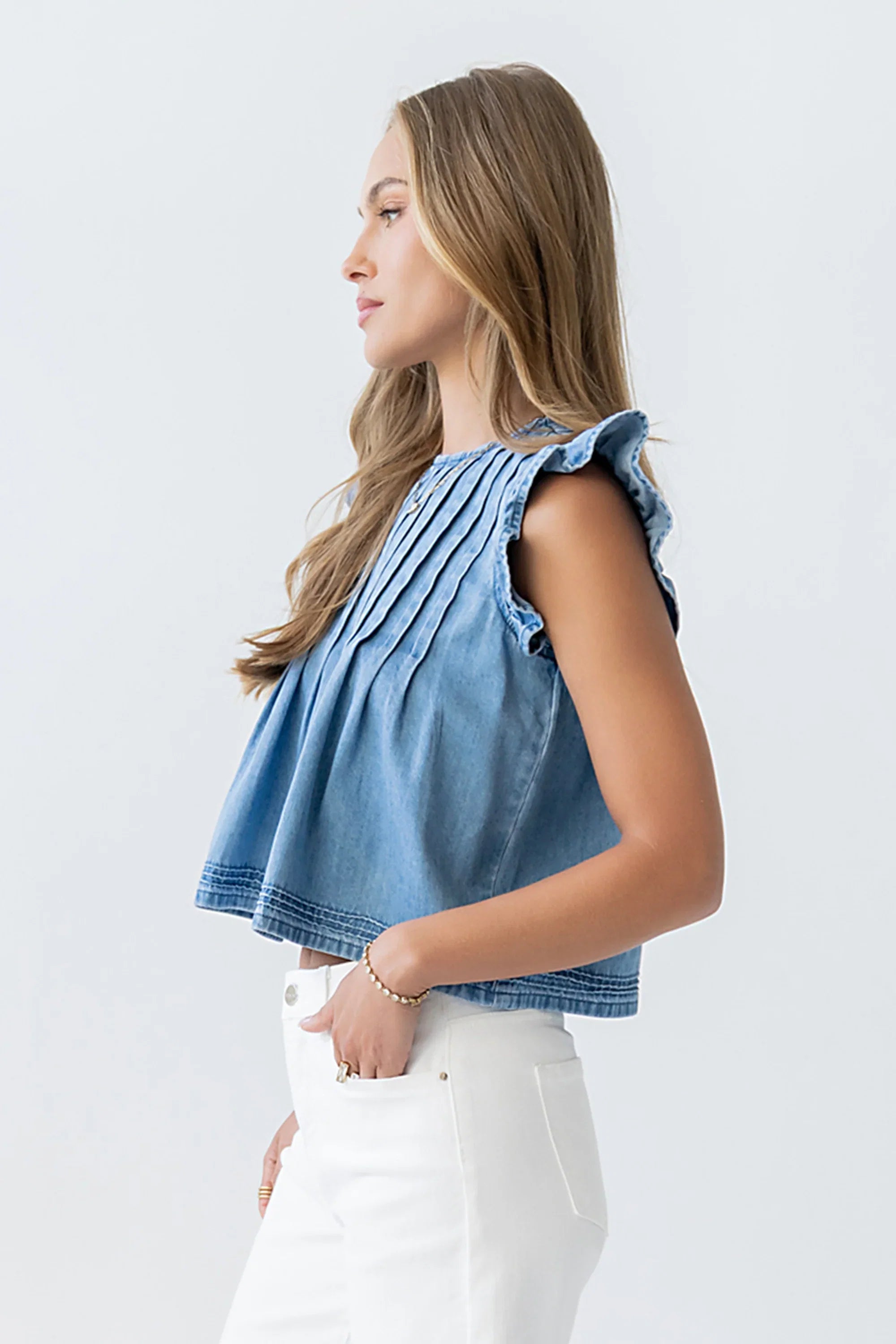 Kenna Pleated Blouse