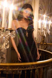 Maddox Gown Black STRAPLESS GLITTER EMBELLISHED GOWN