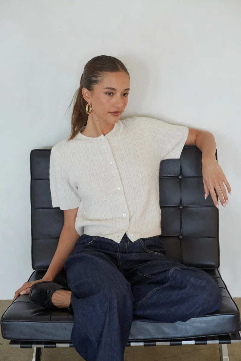 Lauren Cable Knit Cardigan