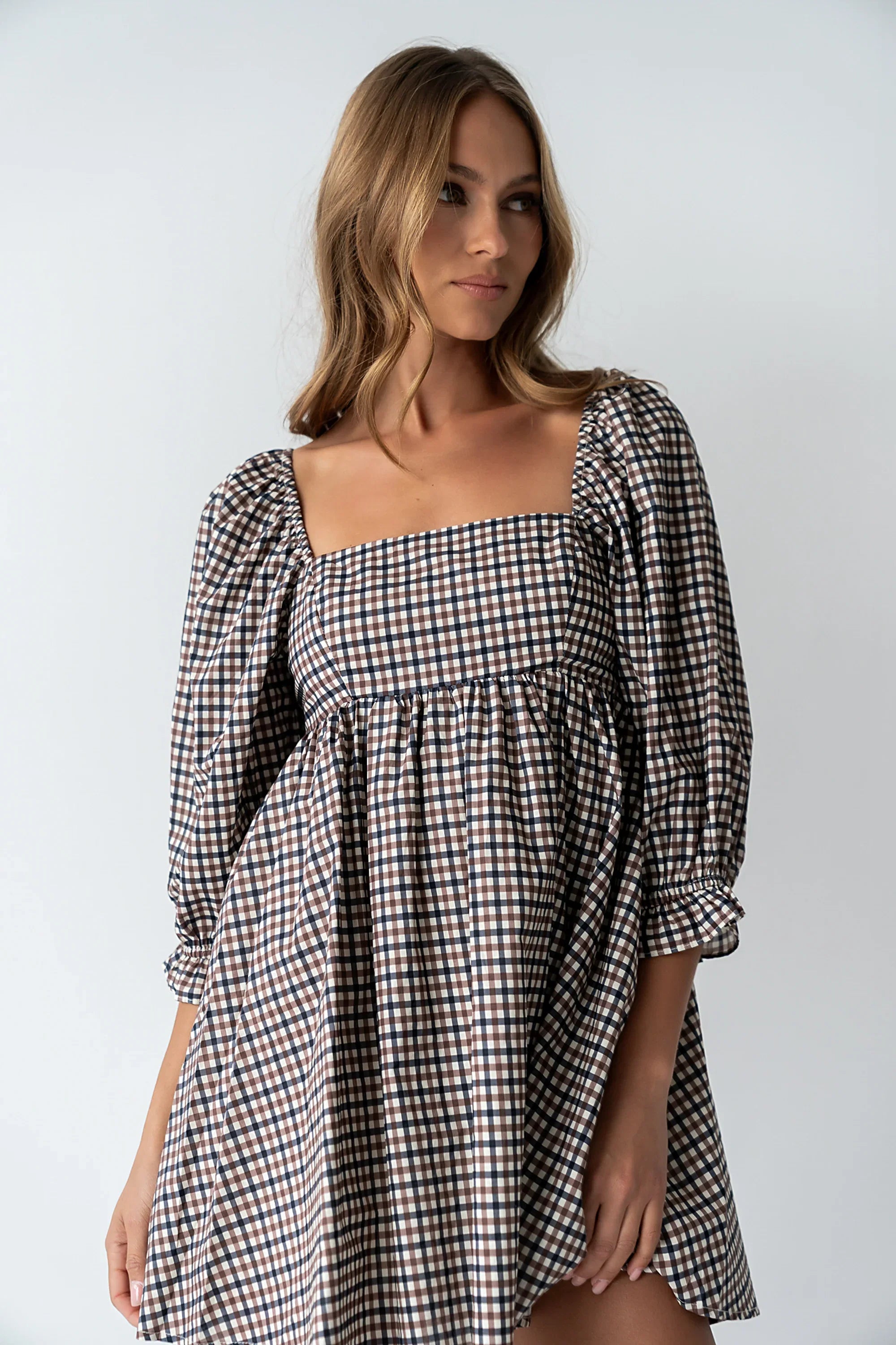 Wren Gingham Mini Dress
