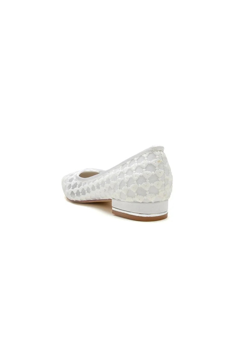 Lace Pointed Toe Wedding Flats