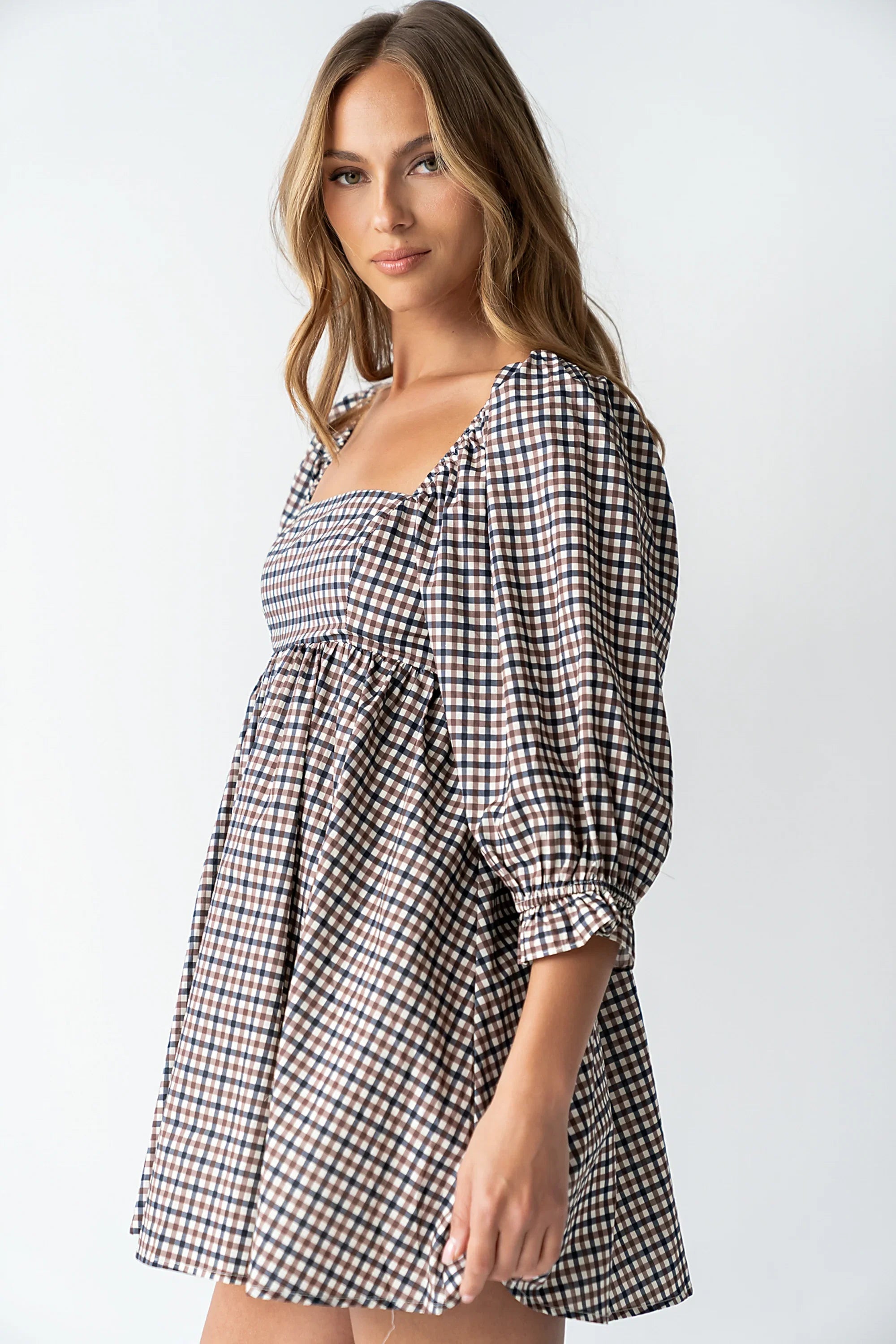 Wren Gingham Mini Dress