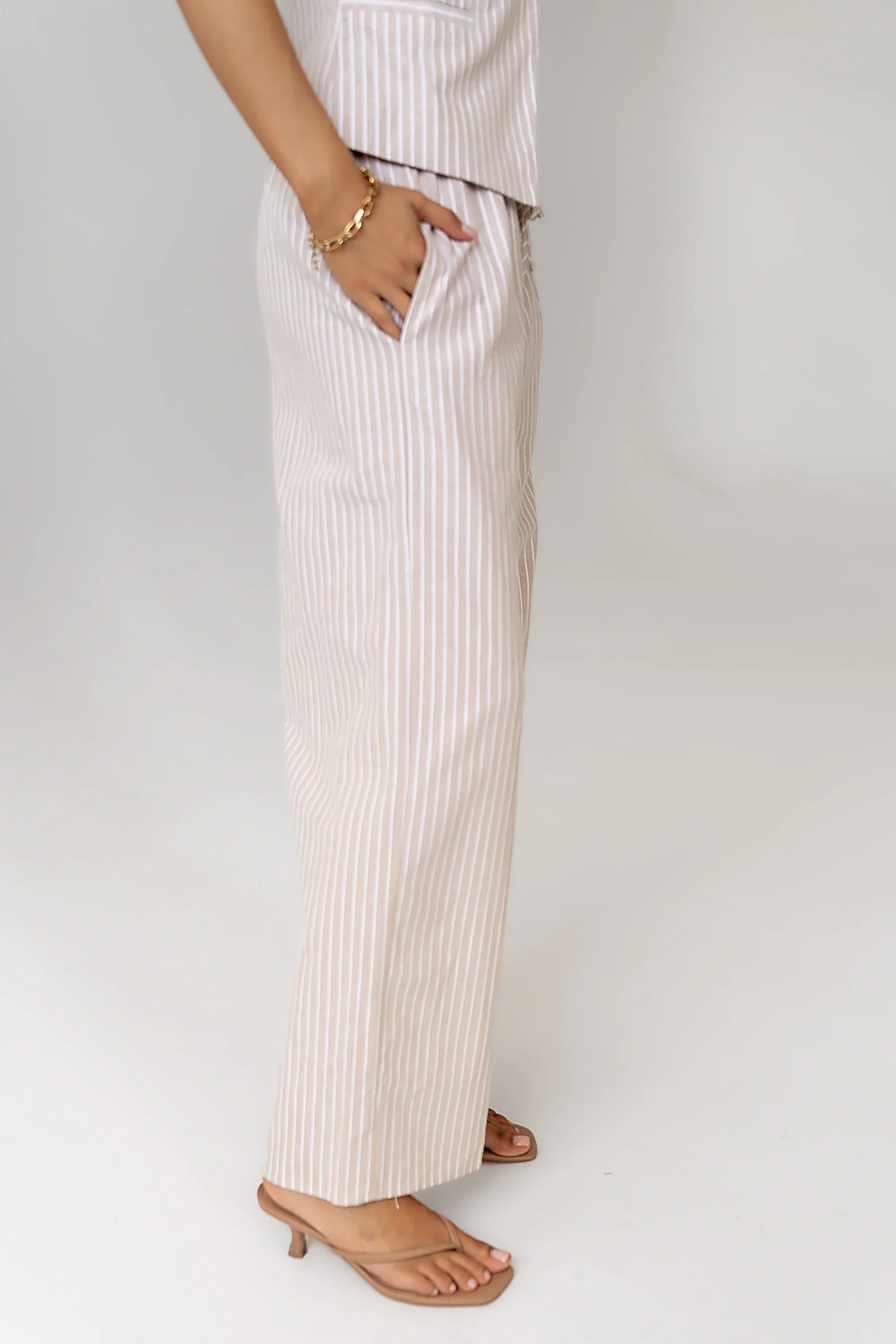 Rosa Wide Leg Pants in Taupe