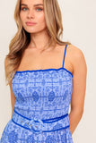 WESTON MAXI DRESS BLUE