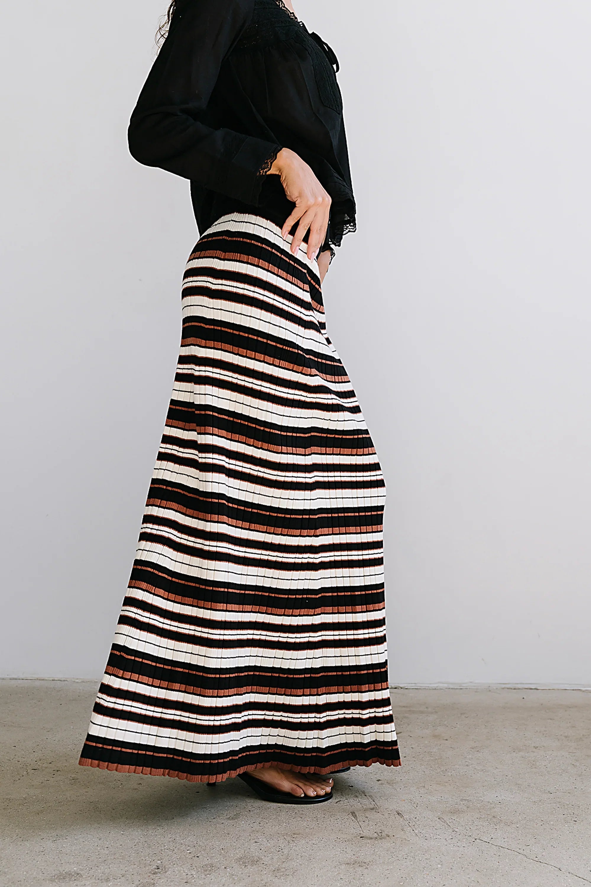 Anne Striped Maxi Skirt test product