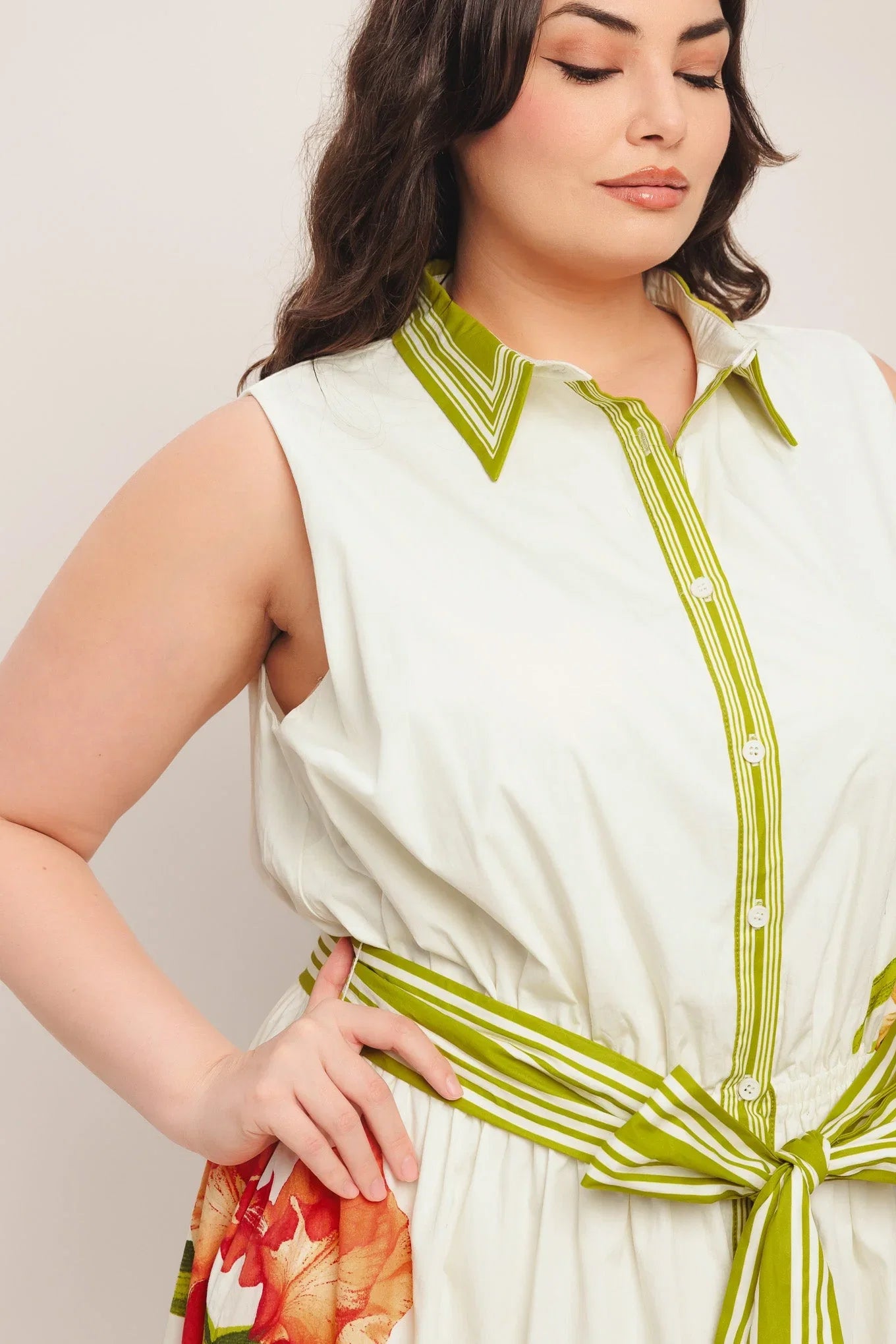 SPRING HEIRLOOM FLORAL PRINT MIDI DRESS