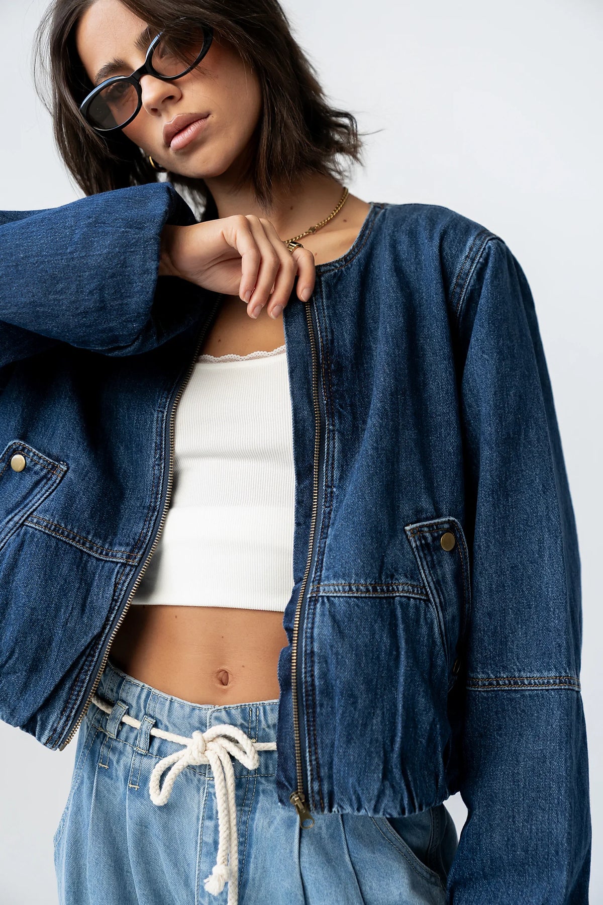 Maggie Denim Bubble Jacket FINAL SALE