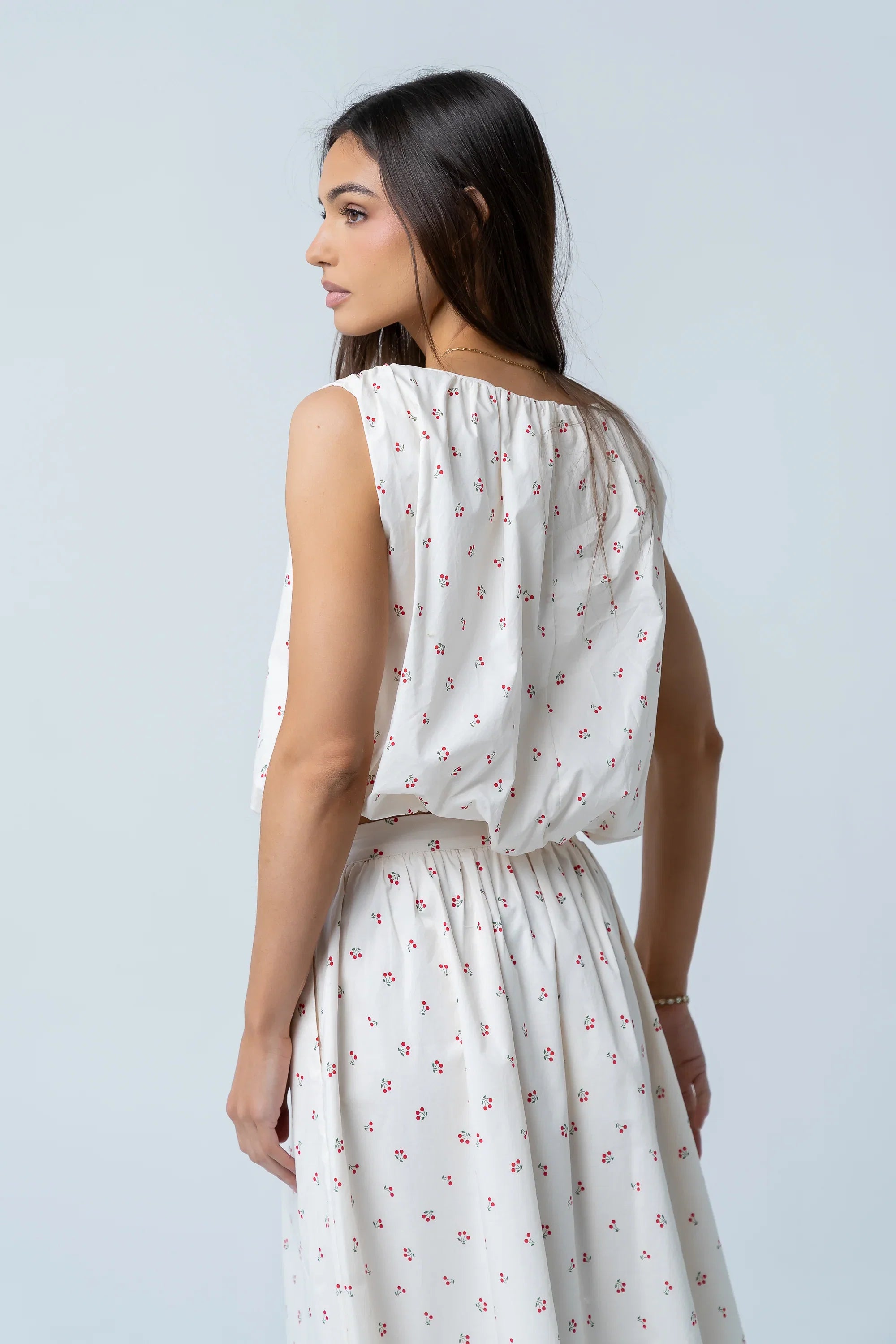 Tyla Cherry Sleeveless Blouse