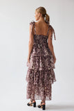 Susan Ruffle Maxi Dress