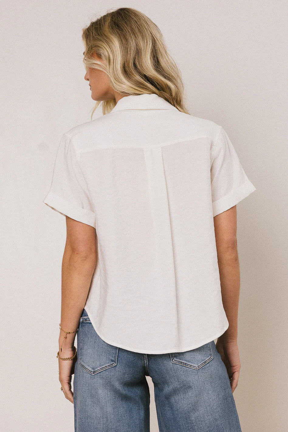 Nash Button Up in White FINAL SALE