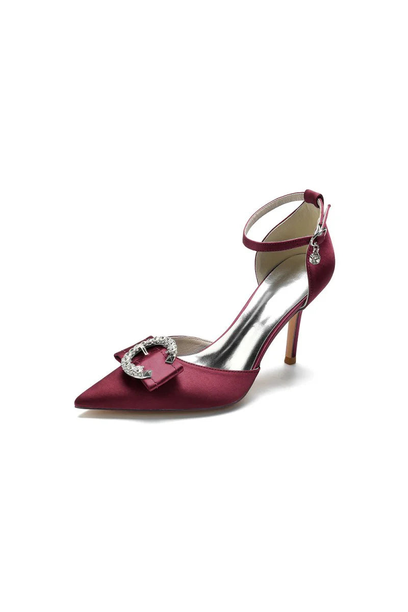Buckle Strap Pointed Toe High Heels