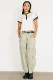 Angela Barrel Jeans in Olive FINAL SALE