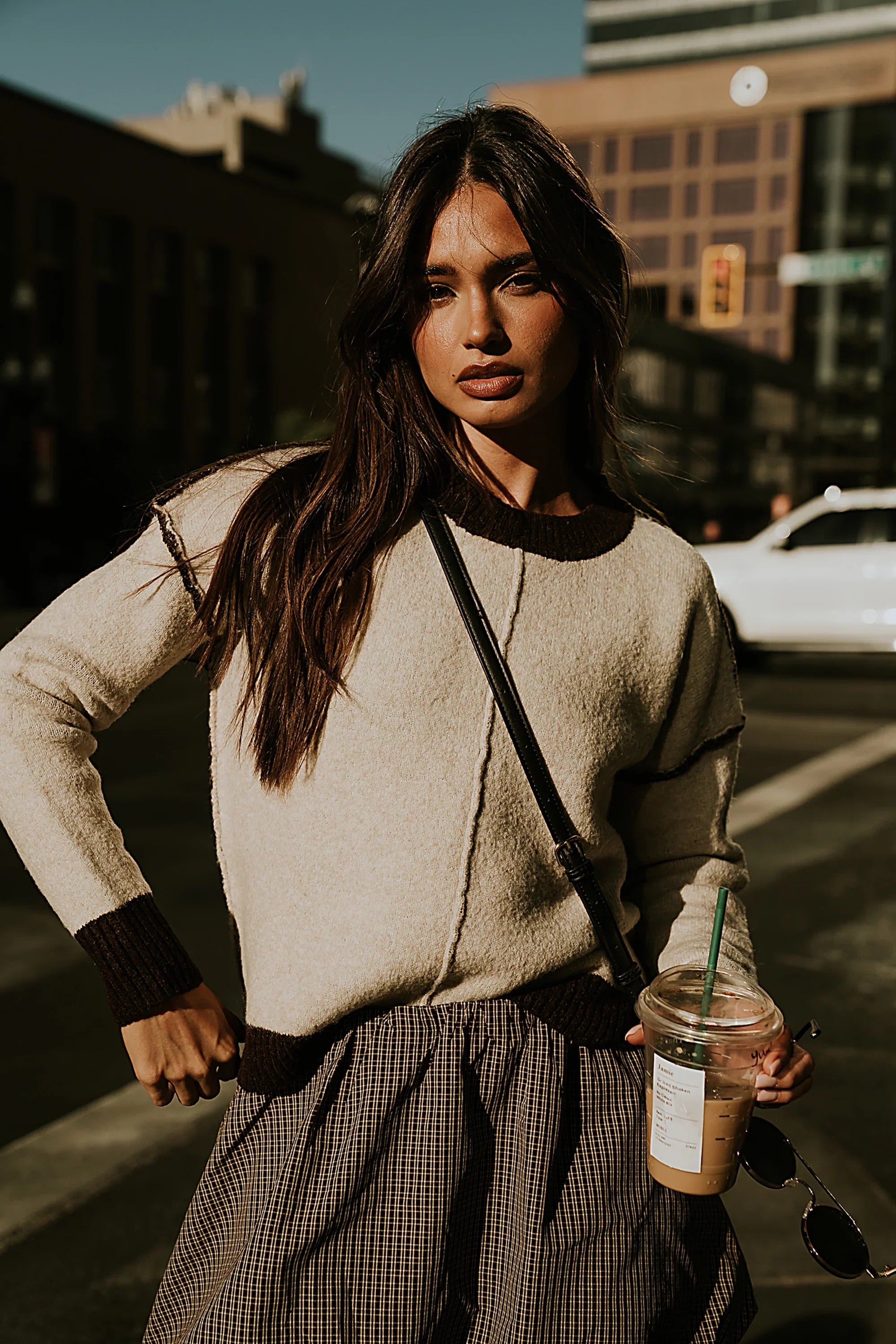 Junie Contrast Sweater FINAL SALE