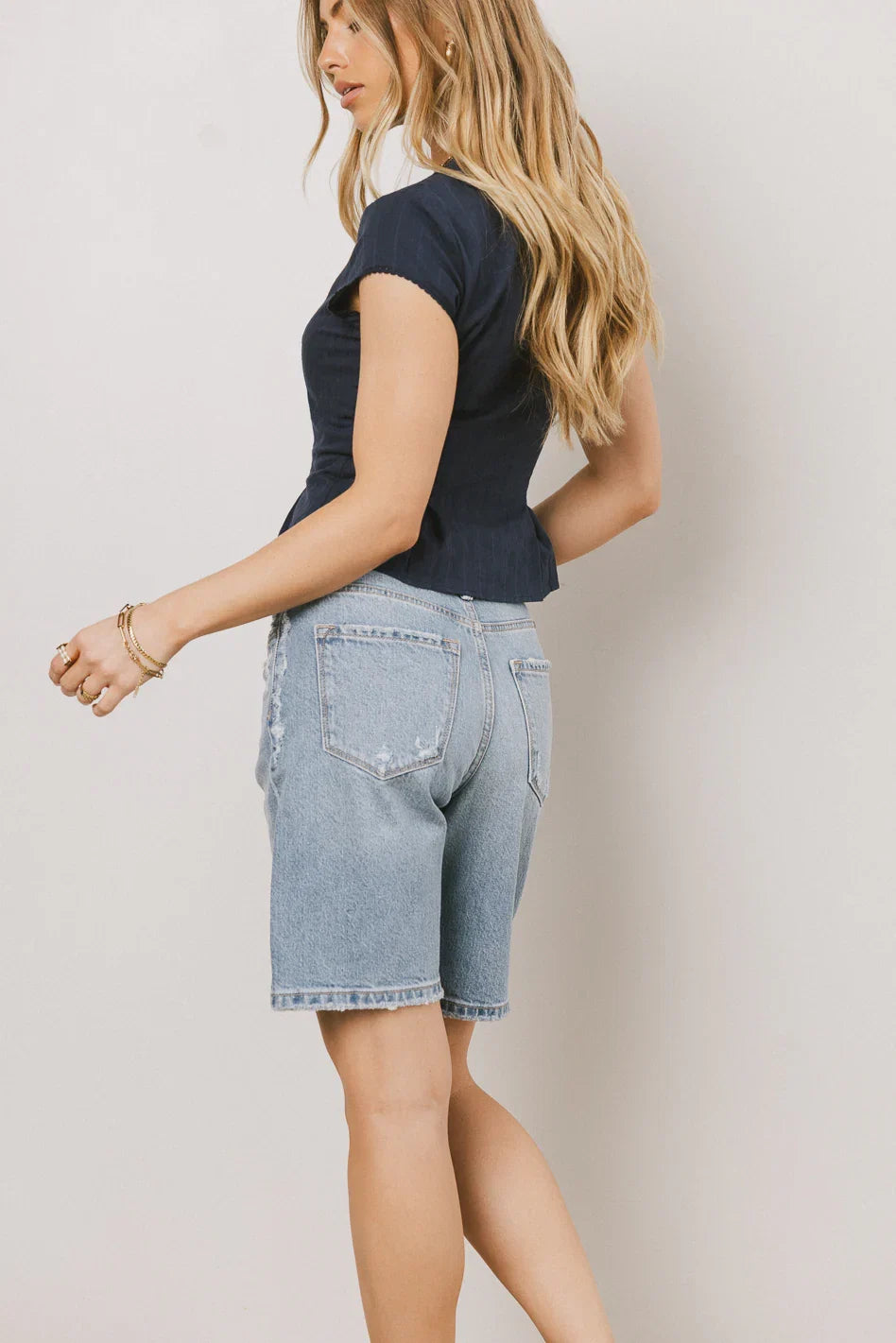 Lillian Distressed Denim Shorts FINAL SALE