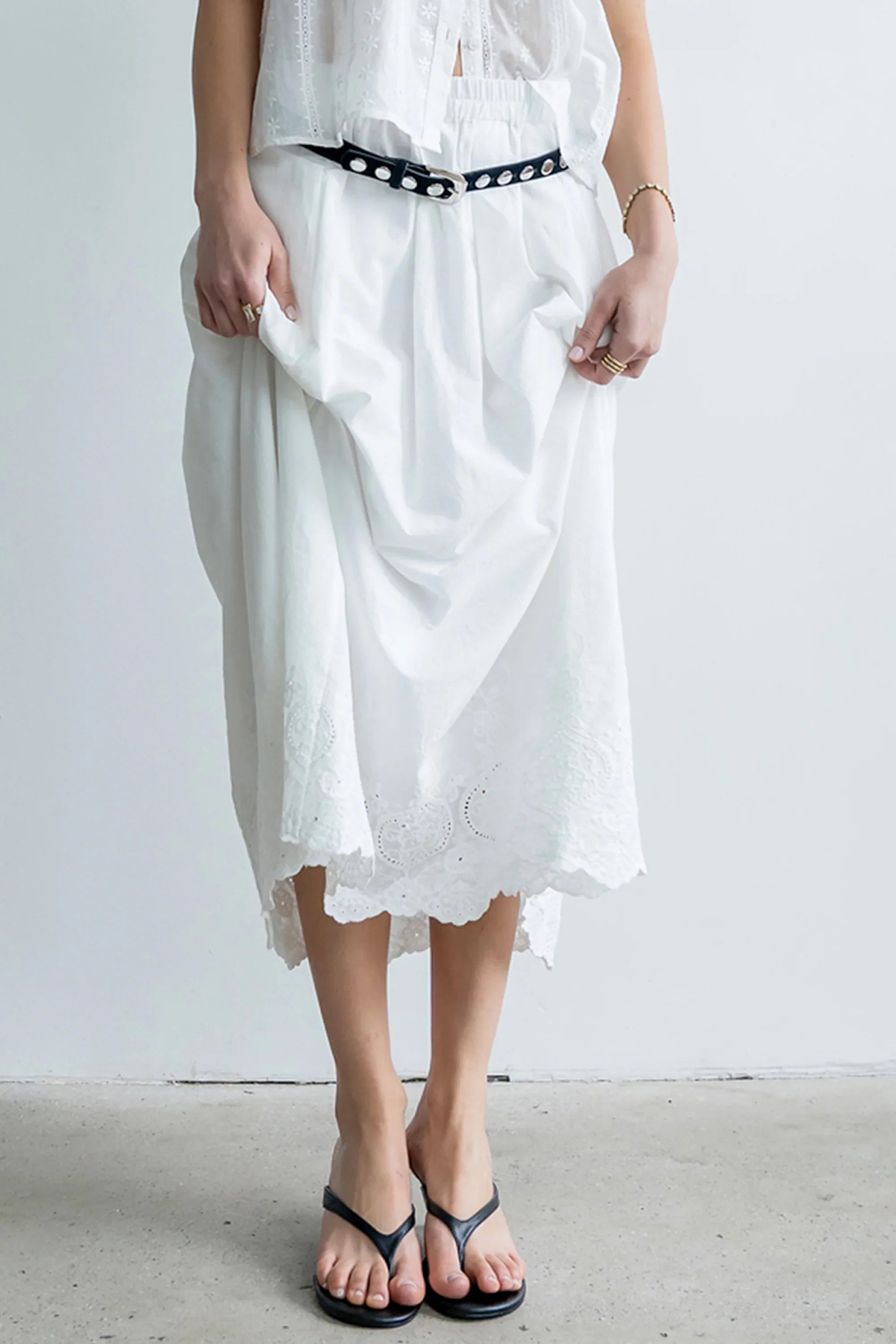 Chloe Embroidered Maxi Skirt