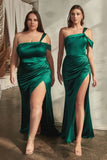 Adelaide Gown Satin One Shoulder Dress