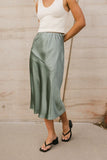 Zada Midi Skirt in Sage FINAL SALE