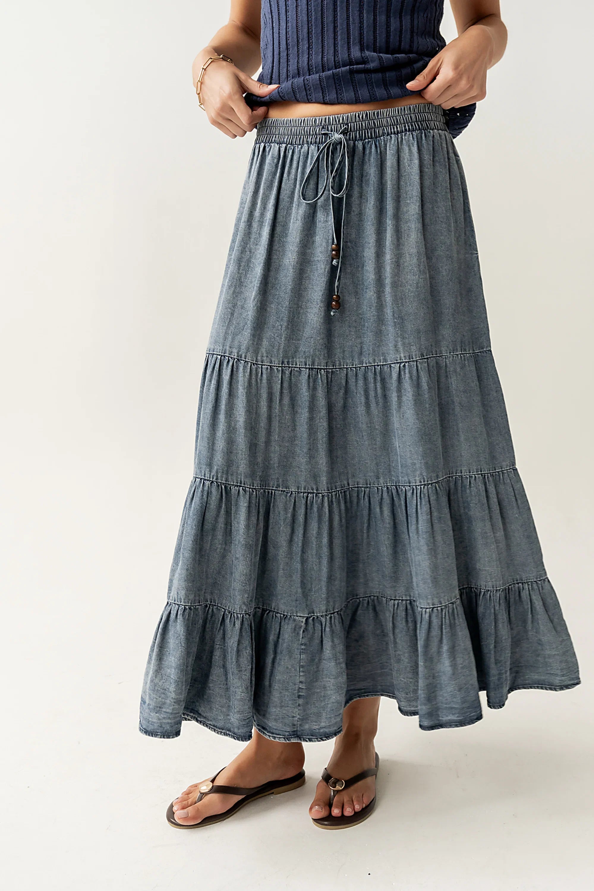 Manoella Tiered Maxi Skirt