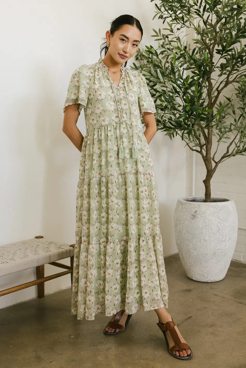 Milan Floral Maxi Dress FINAL SALE