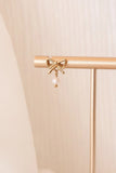 Jane Bow Pearl Drop Earring